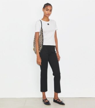 Pantaloni compressivi svasati e cropped