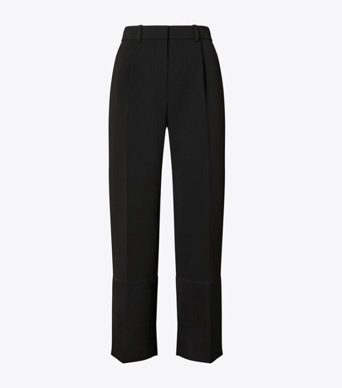 Pantaloni cropped in crêpe Pantaloni cropped in crêpe
