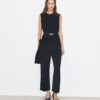 Pantaloni cropped in crêpe Pantaloni cropped in crêpe