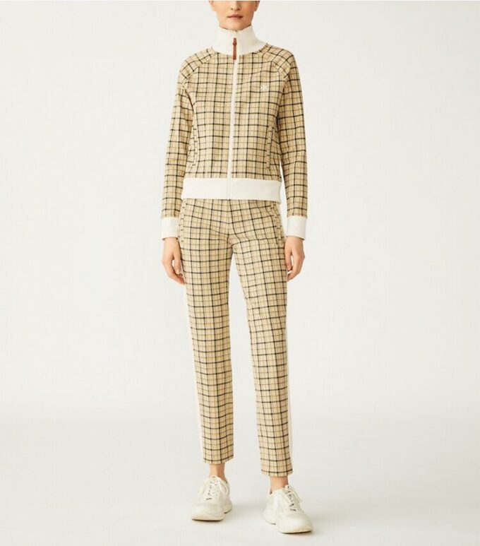 Pantaloni da tuta in maglia doppia tinta in filo Pantaloni da tuta in maglia doppia tinta in filo
