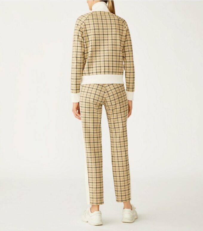 Pantaloni da tuta in maglia doppia tinta in filo Pantaloni da tuta in maglia doppia tinta in filo