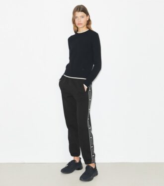 Pantaloni della tuta in French Terry ricamati