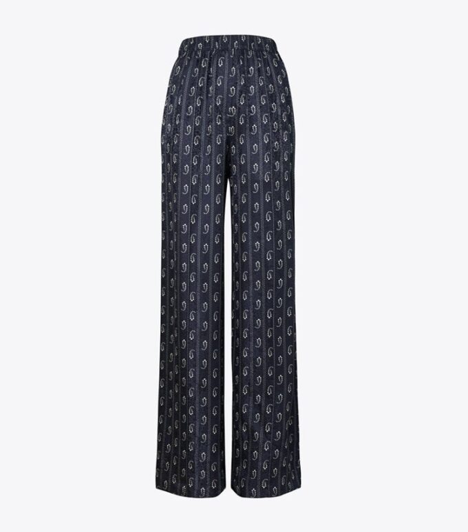 Pantaloni jacquard dalla vestibilità comoda Pantaloni jacquard dalla vestibilità comoda