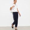Pantaloni jogging in velluto con logo T Pantaloni jogging in velluto con logo T