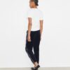 Pantaloni jogging in velluto con logo T Pantaloni jogging in velluto con logo T