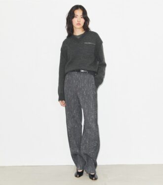 Pantaloni larghi in lana