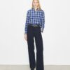 Camicia in viscosa a quadri
