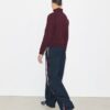Pantaloni sportivi in nylon a gamba larga Pantaloni sportivi in nylon a gamba larga