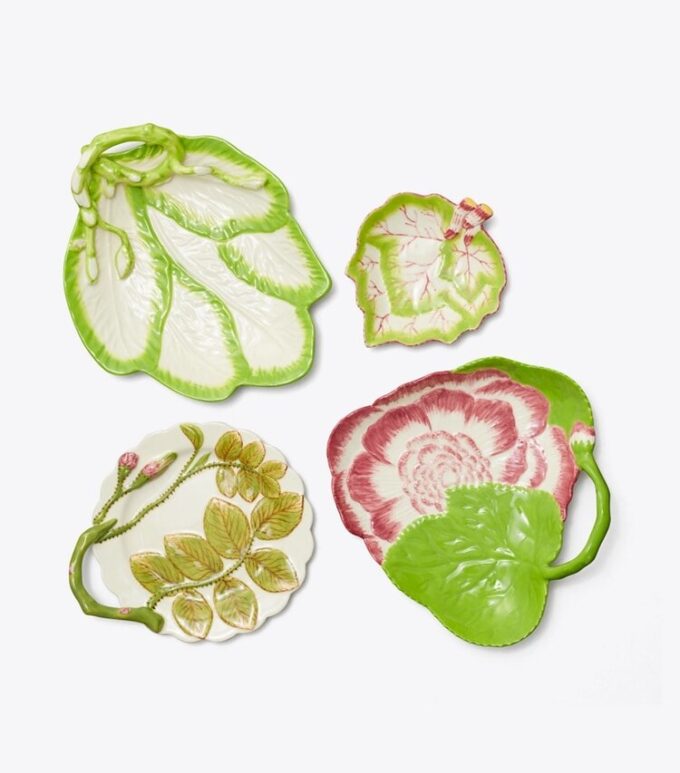 Piatti decorativi a forma di foglia, set di 4 Piatti decorativi a forma di foglia, set di 4
