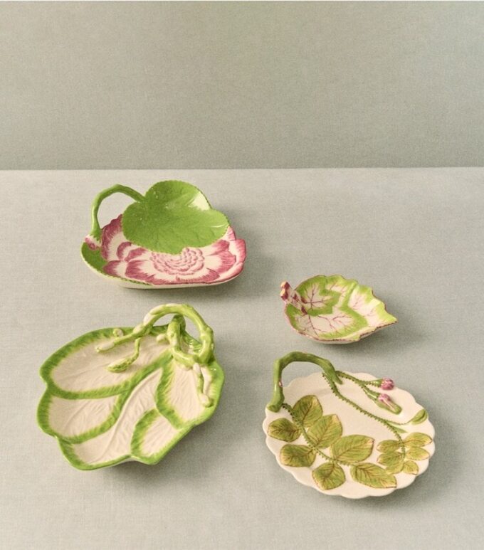 Piatti decorativi a forma di foglia, set di 4 Piatti decorativi a forma di foglia, set di 4