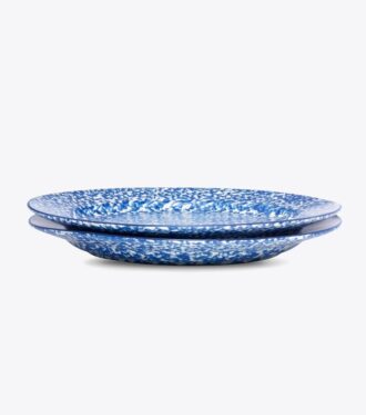 Piatto piano Spongeware, set da 2