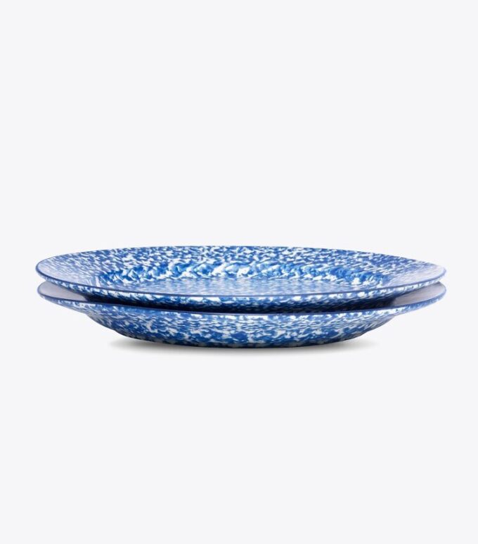 Piatto piano Spongeware, set da 2 Piatto piano Spongeware, set da 2