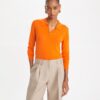 Polo a maniche lunghe in cashmere Polo a maniche lunghe in cashmere