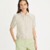 Polo con zip in popeline