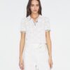 Polo in cotone con logo in pizzo Polo in cotone con logo in pizzo
