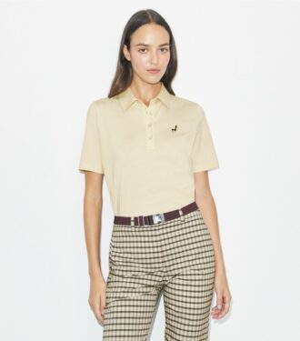 Polo in cotone con ricamo Birdie