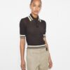 Polo in cotone pointelle Polo in cotone pointelle