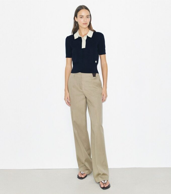Polo in cotone pointelle Polo in cotone pointelle