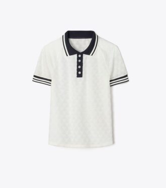 Polo in jacquard di spugna