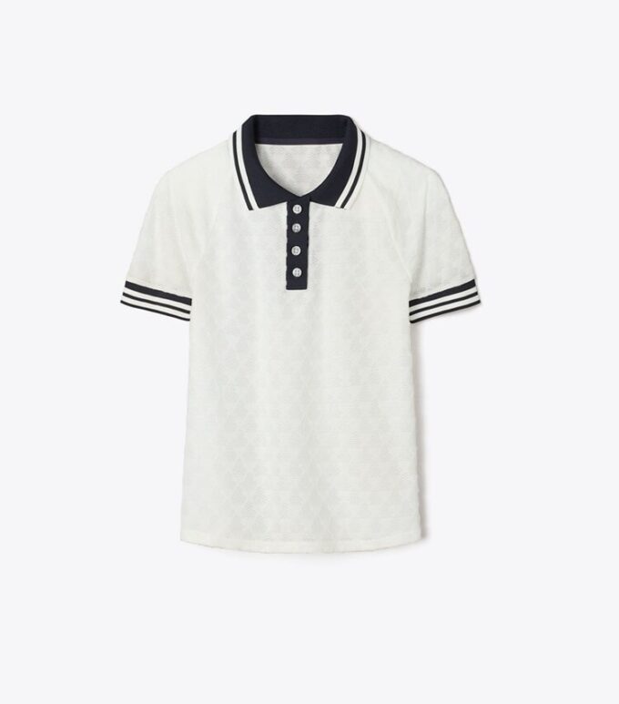 Polo in jacquard di spugna Polo in jacquard di spugna