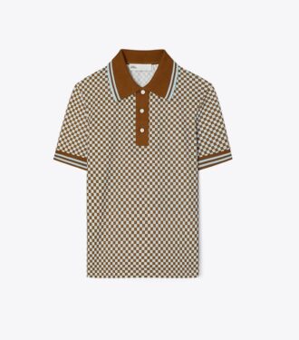 Polo piqué a quadri