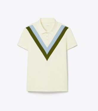 Polo piqué Chevron ad alte prestazioni