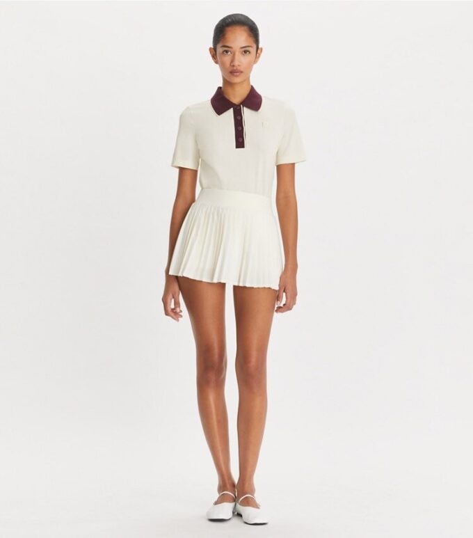 Polo vintage in cotone con colletto Polo vintage in cotone con colletto