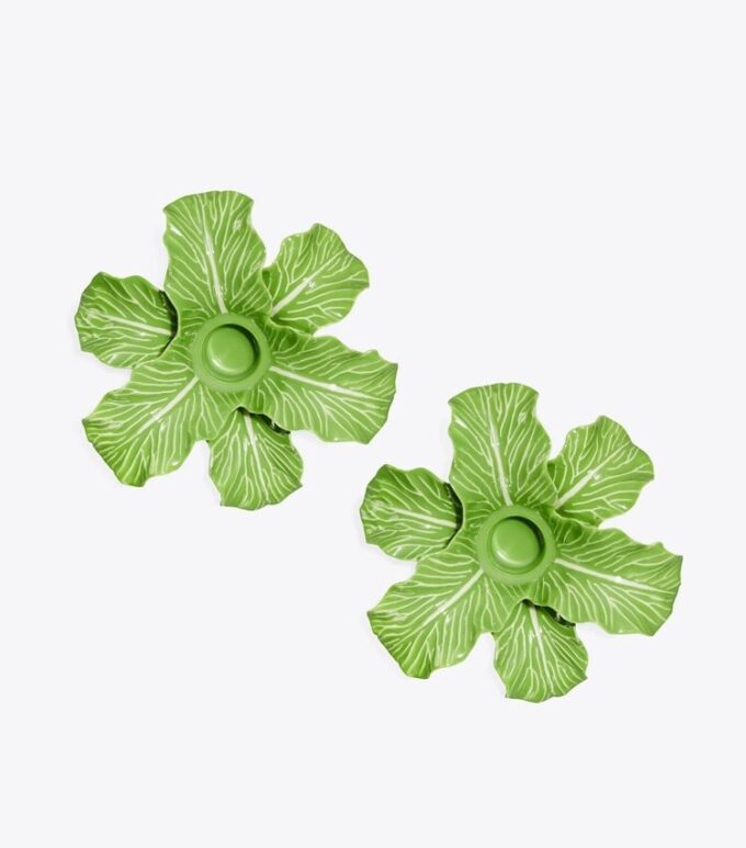 Portacandele Lettuce Ware, set di 2 Portacandele Lettuce Ware, set di 2