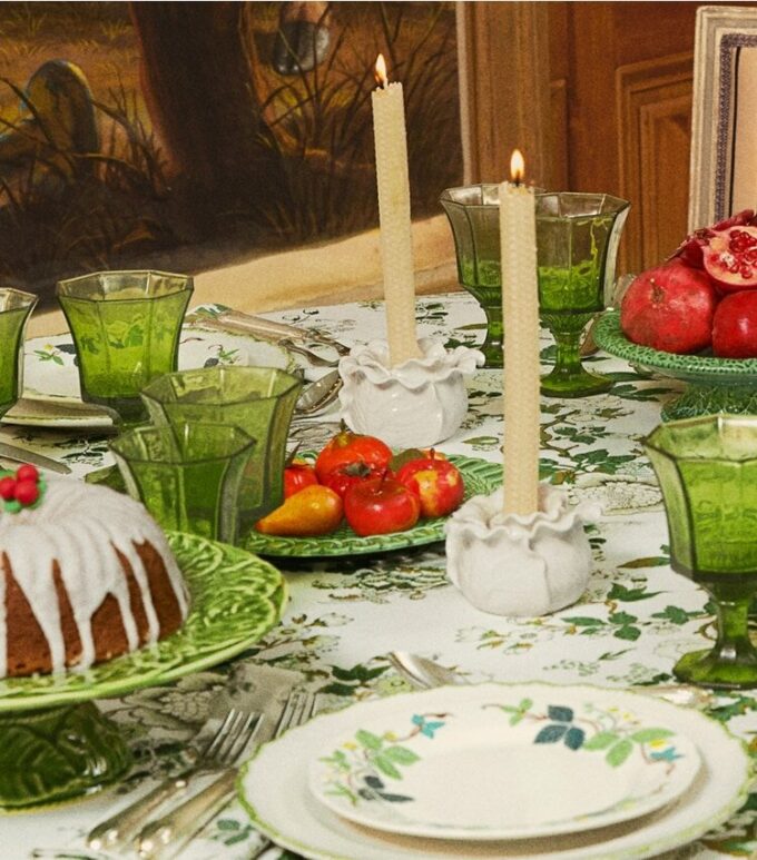 Portacandele Lettuce Ware, set di 2 Portacandele Lettuce Ware, set di 2