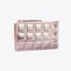 Portacarte con cerniera Fleming Metallic Square Quilt Portacarte con cerniera Fleming Metallic Square Quilt