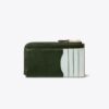 Portacarte con zip color block