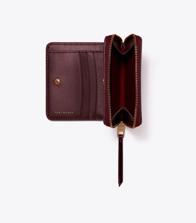 Portafoglio bifold con monogramma T Monogram in vernice goffrata Portafoglio bifold con monogramma T Monogram in vernice goffrata