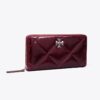 Portafoglio Kira Diamond Quilt Distressed Zip Continental Portafoglio Kira Diamond Quilt Distressed Zip Continental
