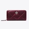 Portafoglio Kira Diamond Quilt Distressed Zip Continental Portafoglio Kira Diamond Quilt Distressed Zip Continental