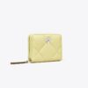 Portafoglio piccolo Kira Diamond Quilt Clover con chiusura a zip