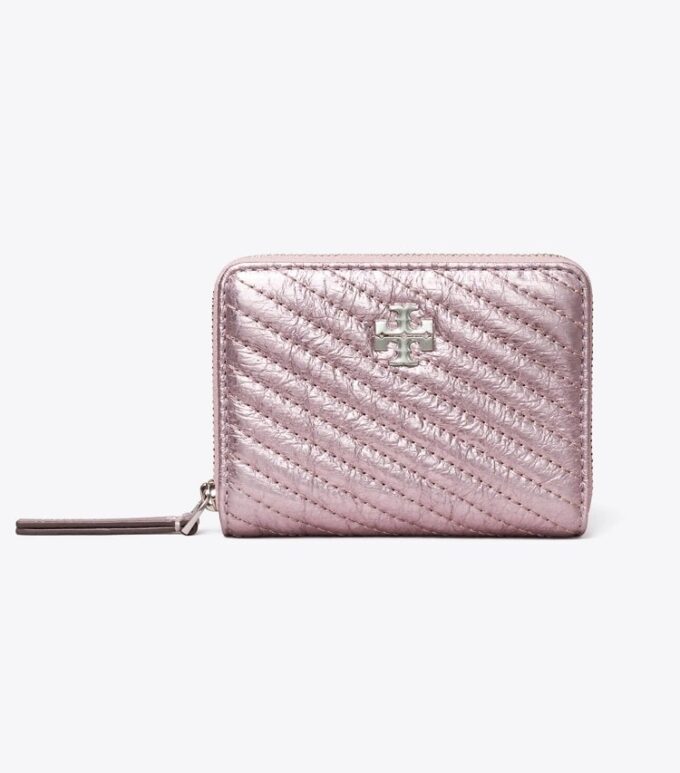 Portafoglio piccolo Kira Moto Quilt con zip metallica