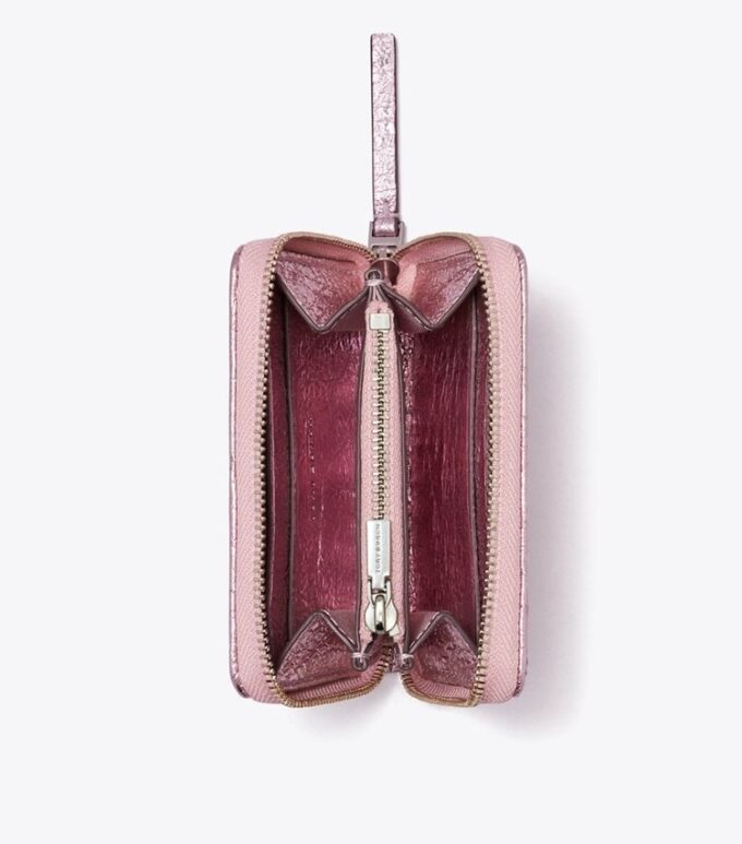 Portafoglio piccolo Kira Moto Quilt con zip metallica