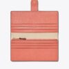 Portafoglio slim con zip color block