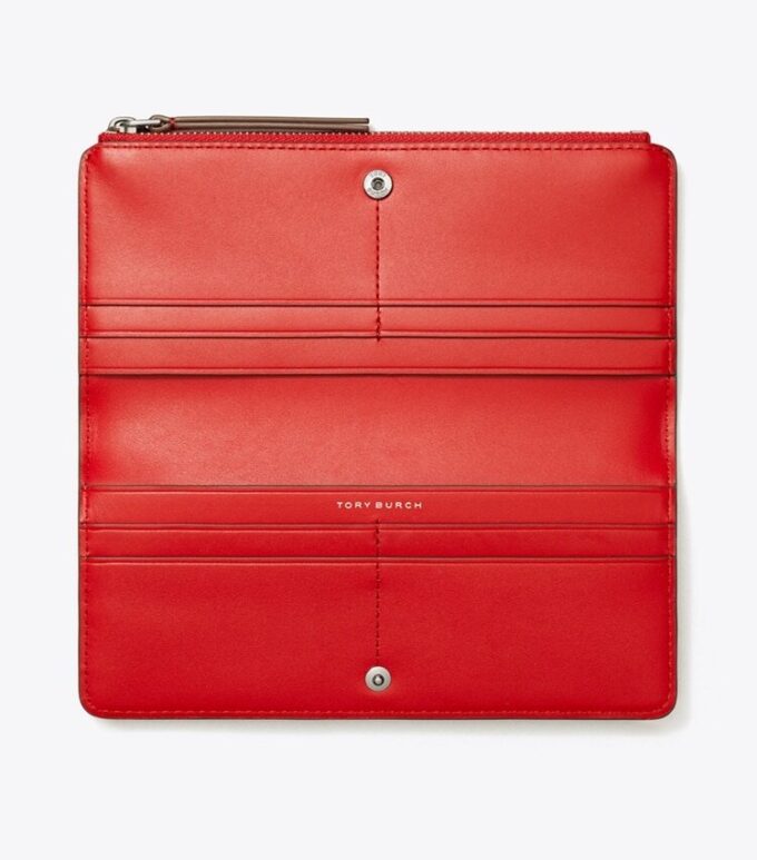 Portafoglio sottile con zip Robinson Spazzolato