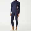 Pullover con mezza zip e bordino a contrasto Pullover con mezza zip e bordino a contrasto