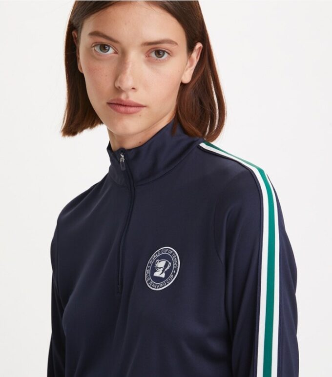 Pullover tecnico con mezza zip Pullover tecnico con mezza zip