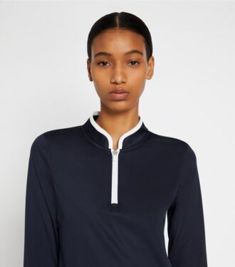 Pullover tecnico con mezza zip
