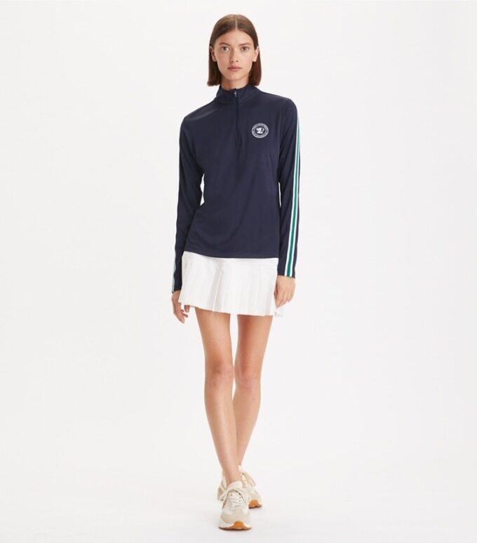 Pullover tecnico con mezza zip Pullover tecnico con mezza zip