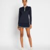 Pullover tecnico con mezza zip
