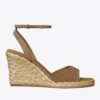 Sandali con zeppa in rafia Sandali con zeppa in rafia
