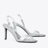 Sandalo con tacco e doppia fibbia Double T