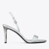 Sandalo con tacco e doppia fibbia Double T