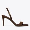 Sandalo con tacco e fibbia Double T