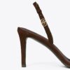 Sandalo con tacco e fibbia Double T