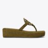 Sandalo con zeppa in pelle scamosciata Miller